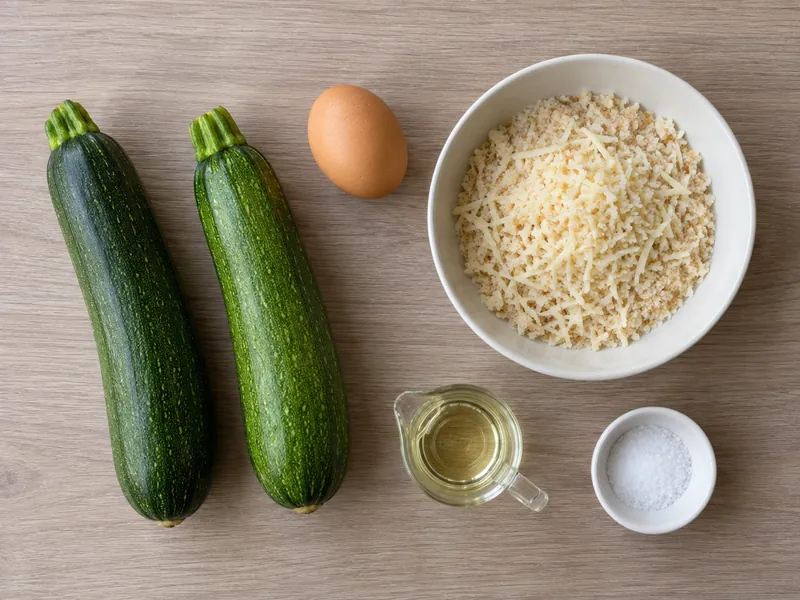 Хрустящие кабачки в панировке в аэрогриле, шаг 1: Подготовьте продукты