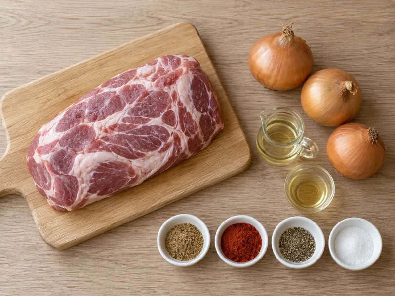 Шашлык из свиной шеи на шпажках в аэрогриле, шаг 1: Подготовьте продукты